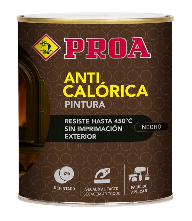Esmalte de silicone anti-calcário. preto Ral 9005. 0.75L