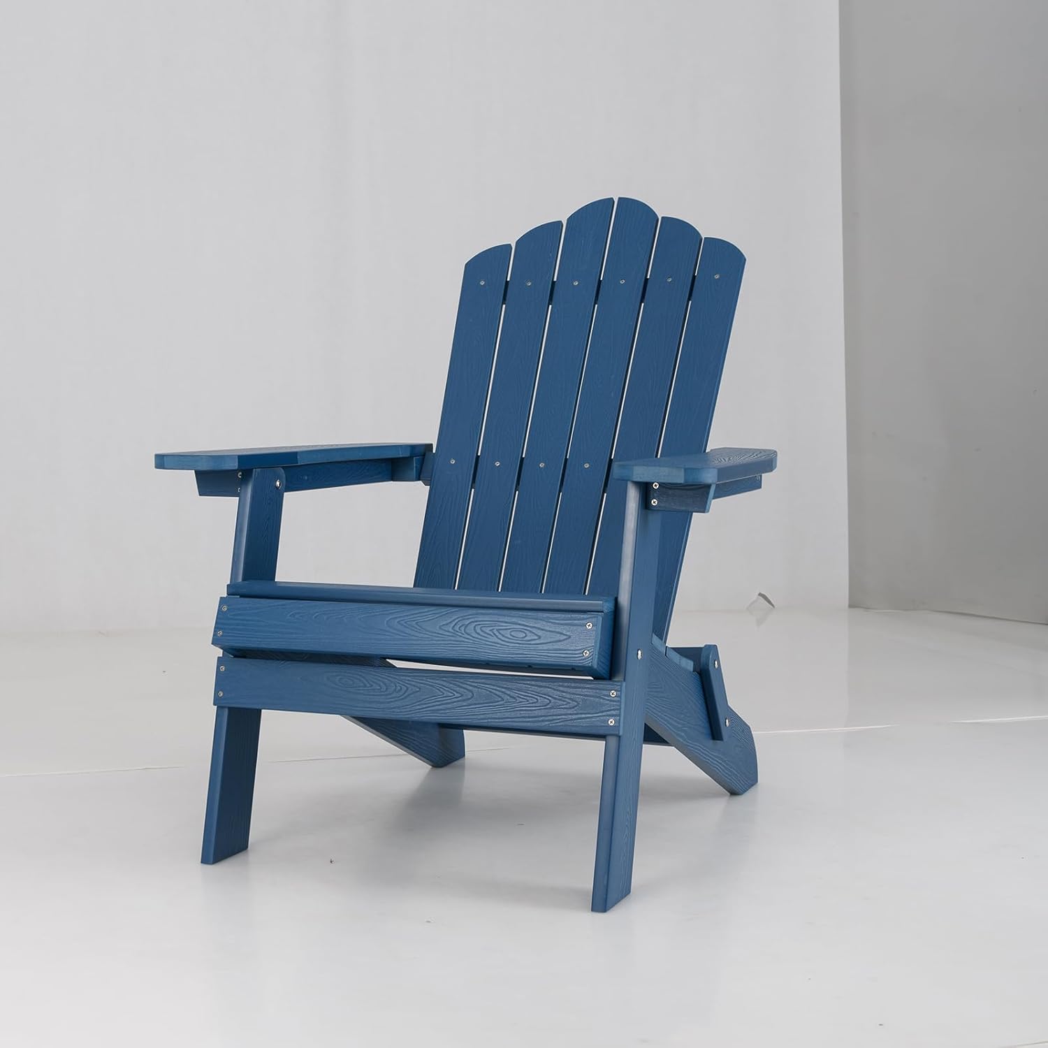 Fauteuil Adirondack Pliable Outsunny - Grand Confort Bois De Pin Traité Peint Blanc Pour Jardin