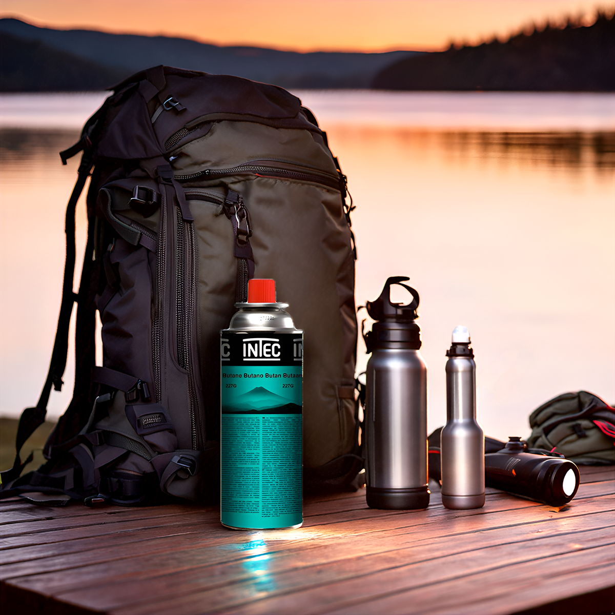 Cartuchos De Gas Butano 227g MSF-1A - Pack De 28 Unidades Para Hornillos, Camping Y Quemadores