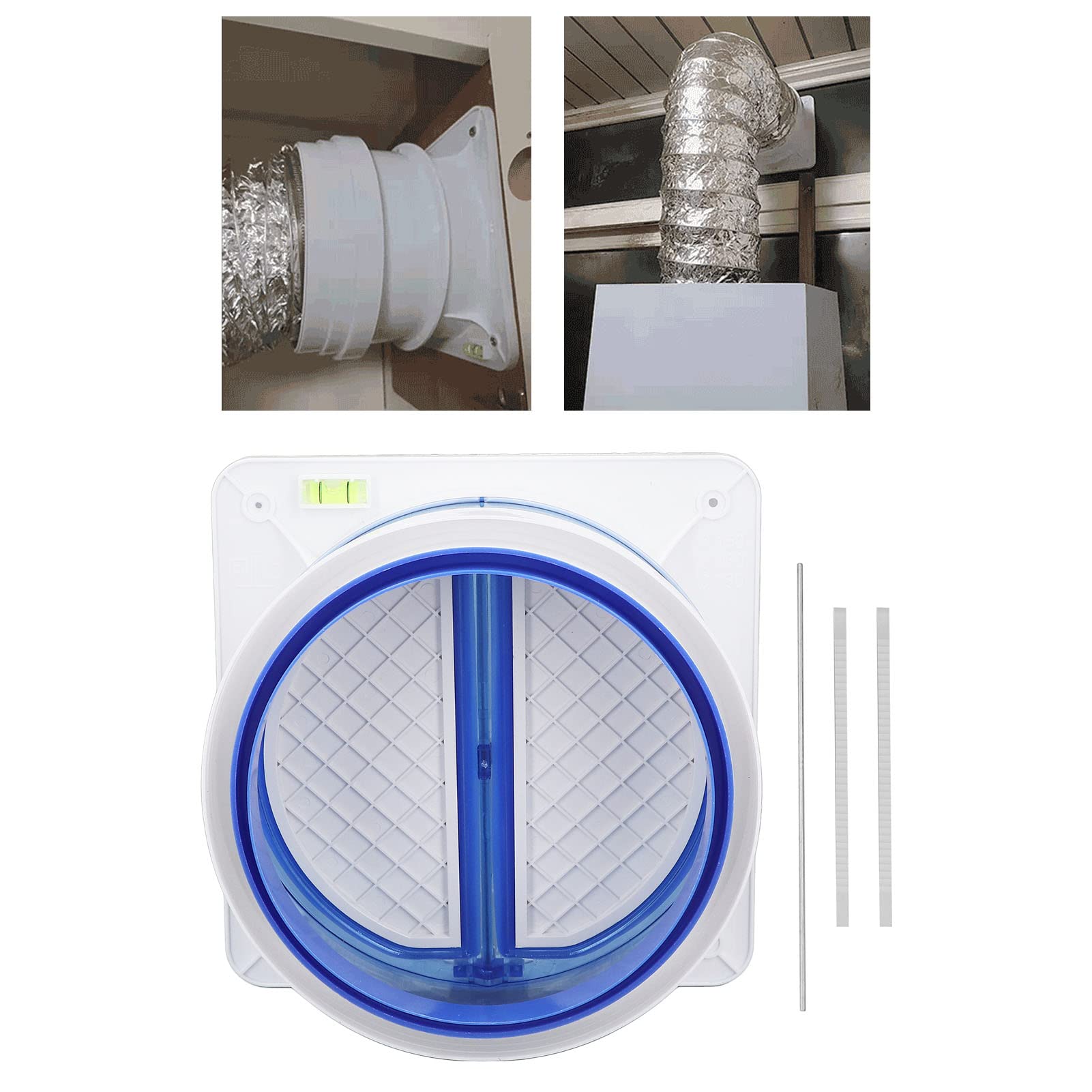 Clapet anti-retour unidirectionnel à haute étanchéité pour hotte d'échappement, cuisine et salle de bains - 9