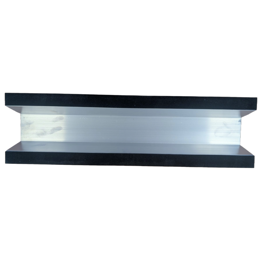 Perfil de montagem de alumínio para telhados de chapa metálica, completo com fita EPDM, 70x400 mm - 4