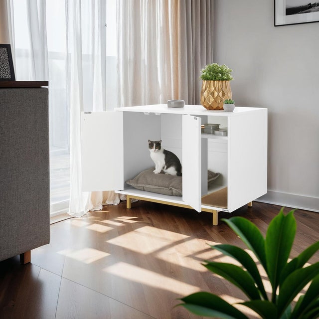 TECTAKE Armário para gatos Entrada lateral