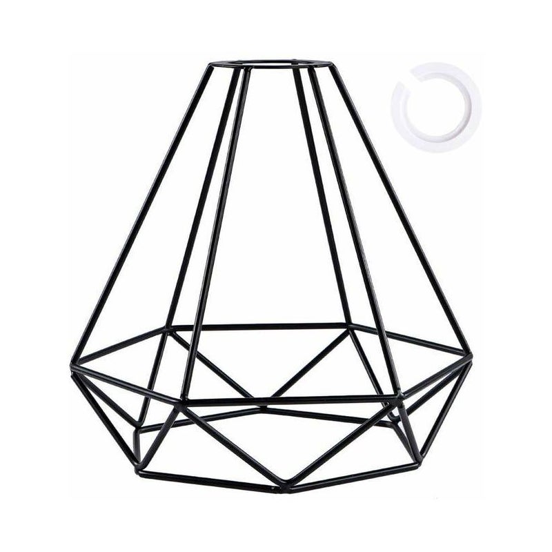Metalowy klosz lampy, czarny klosz w stylu retro do kuchni, jadalni, sypialni, korytarza (czarny)
