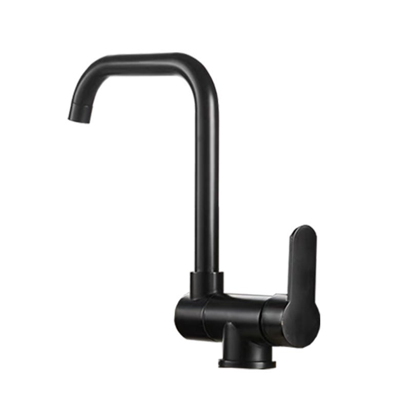 Obrotowy i składany kran kuchenny, ciepła i zimna woda, wykończenie w kolorze czarnej miedzi, do zlewu kuchennego