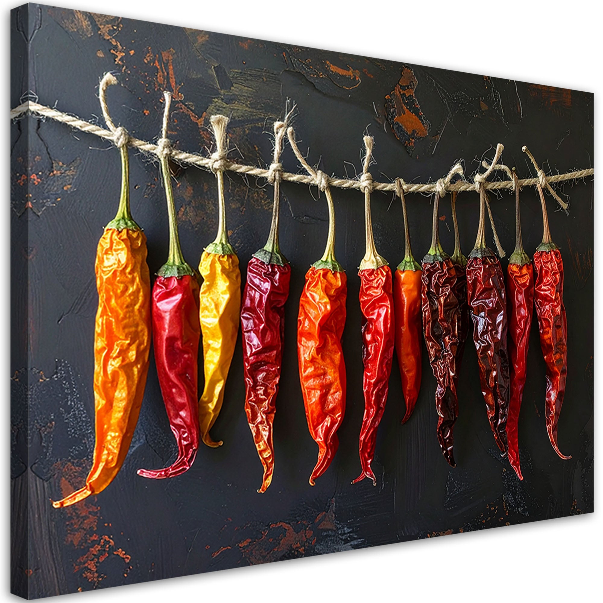 Obraz do kuchni restauracji baru jadalni, Suszone czerwone papryczki chilli 60x40