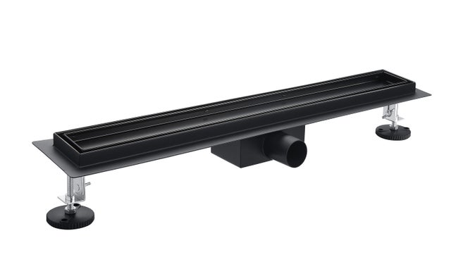 Ralo para chuveiro italiano reversível na cor preto fosco, para ser revestido, com 60 centímetros da marca NOYON & THIEBAULT.