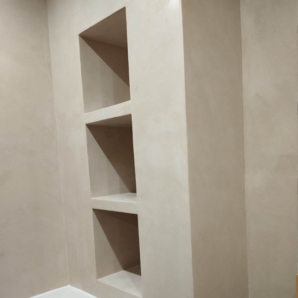 KIT BÉTON CIRÉ - MURS SALLE DE BAINS DOUCHE ITALIENNE Gazelle Gris Rose - 10 m² (en 2 couches) - ARCANE INDUSTRIES - 8