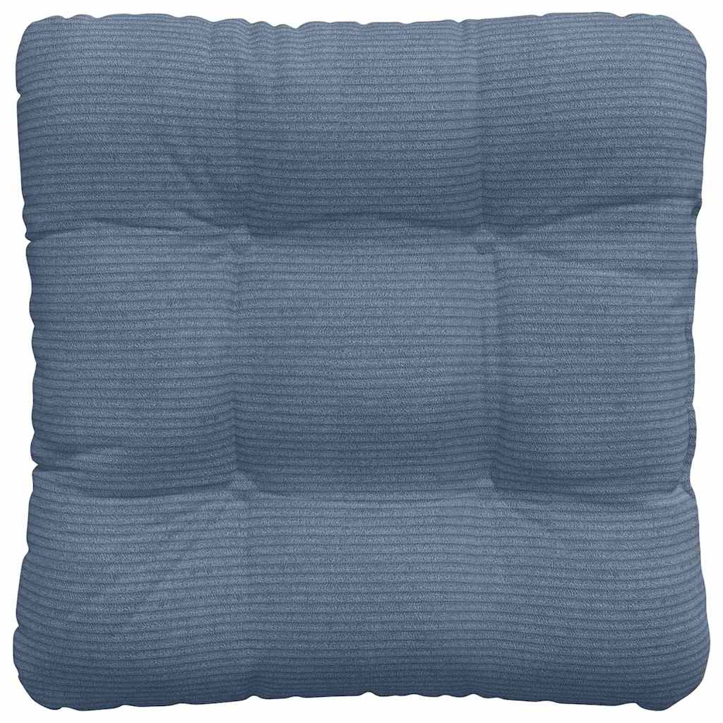 Cojines para asiento 4 pcs Azul 45 x 45 cm Tela de pana vidaXL - 7