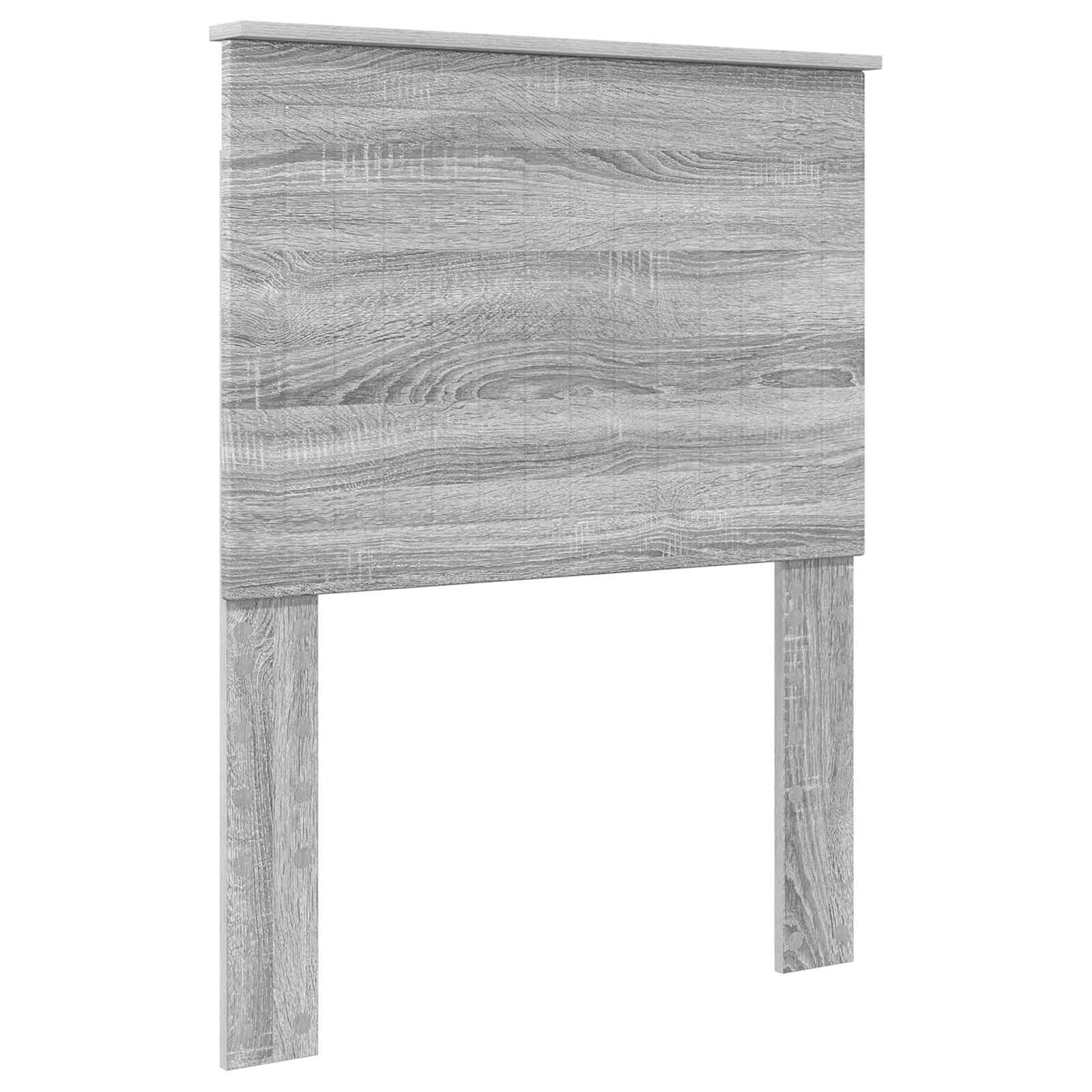 Lit de rangement gris 75 x 190 cm en panneau de bois - 7