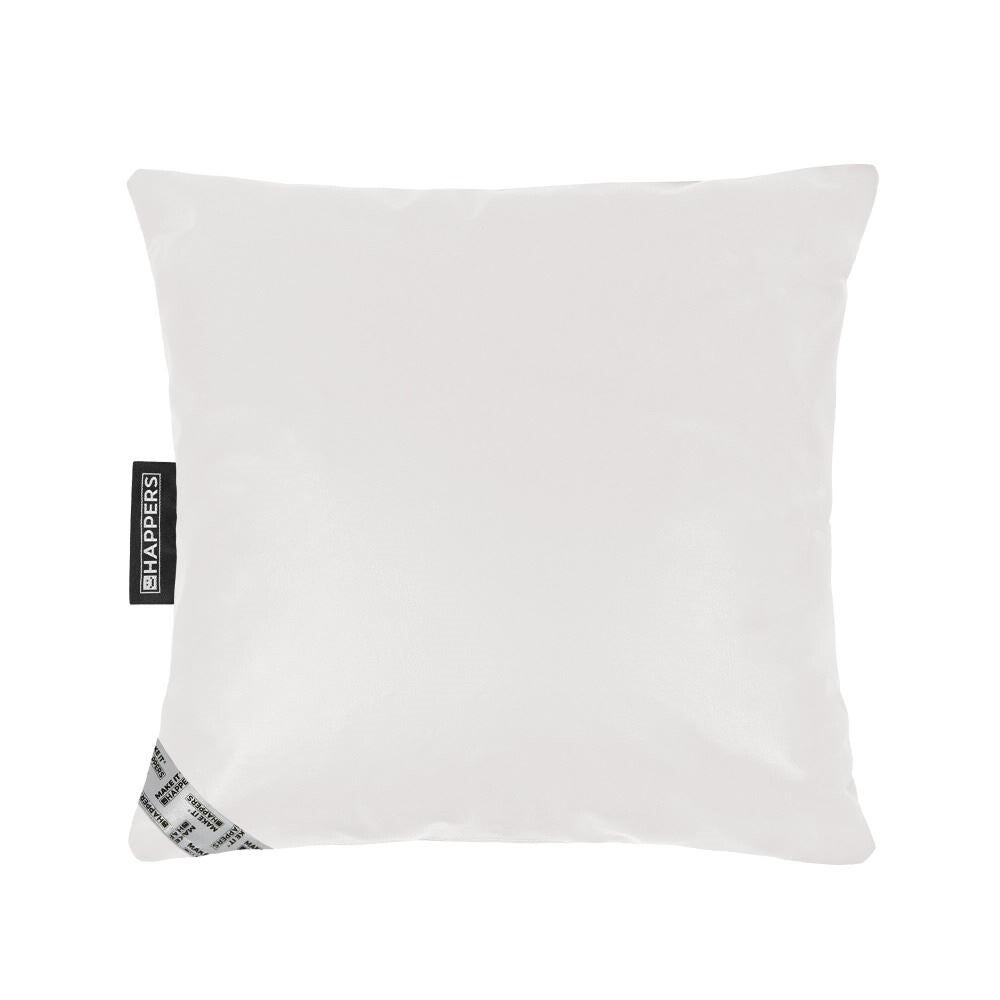 Coussin Similicuir Indoor Blanc Happers 50x50 - 2