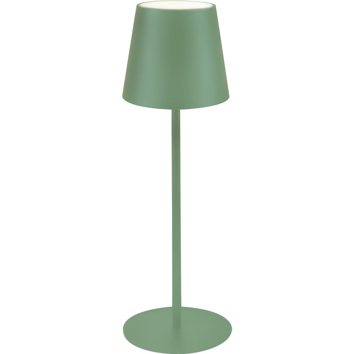 Akumulatorowa Lampa Stołowa Agata, Metal, Zielony, Majestic