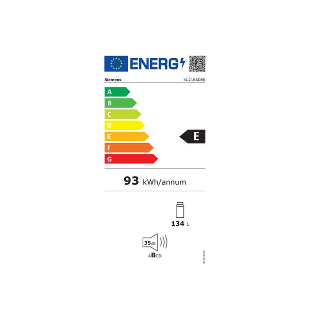 Siemens - réfrigérateur 1 porte intégrable à pantographe 147l ki41rvfe0 Siemens - réfrigérateur 1 porte intégrable à pantographe 147l ki41rvfe0