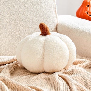 Citrouille Verre Uposao - Coussin Citrouille Décoratif (15 Cm) - Halloween, Automne, Décoration Maison Citrouille En Tissu