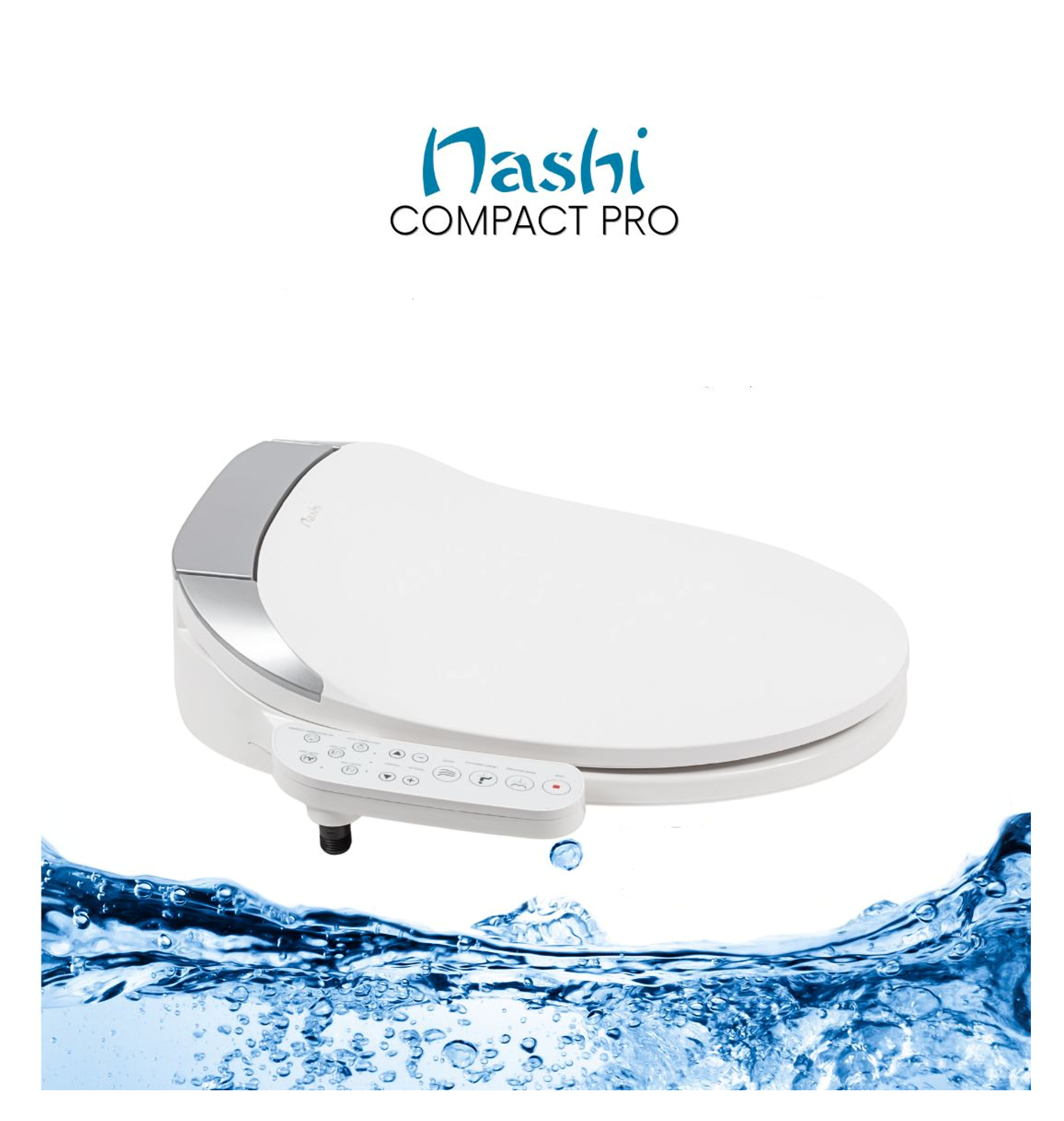 Asiento y tapa wc inodoro japonés inteligente nashi compact pro