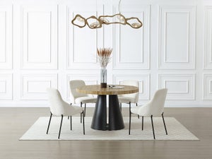 Tavolo Da Pranzo Con 4 Sedie Collezione AMALIA Ideale Per Piccoli Spazi Finitura In Carta Decorativa Quercia Sonoma 84321448