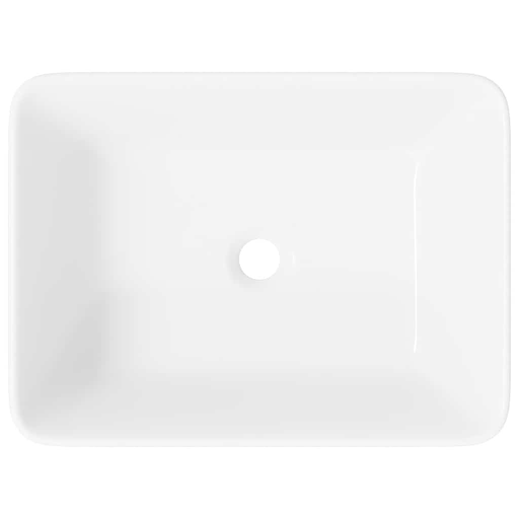 Lavabo 40x30x13 cm Céramique Blanc - 7