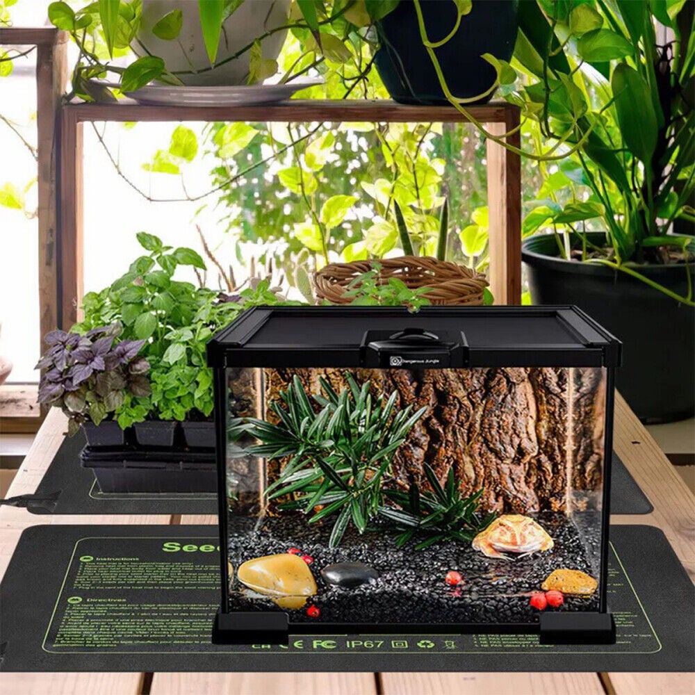Tapis chauffant pour plantes 27 W, tapis chauffant pour semis avec thermostat, plage de température : 10 °C à 45 °C, étanchéité IP67 (27 x 54 cm) - 7