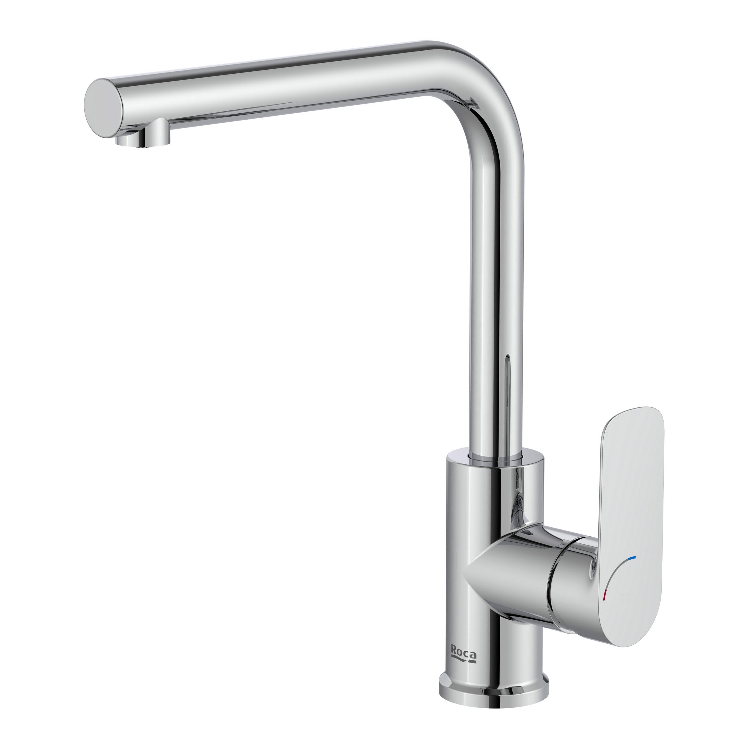 Baterie bucatarie Roca A5A836EC00, 0.8 bar, 270 mm, 209 mm, 1 orificii instalare, 1 sprayuri, 180 unghi pivotare, Crom