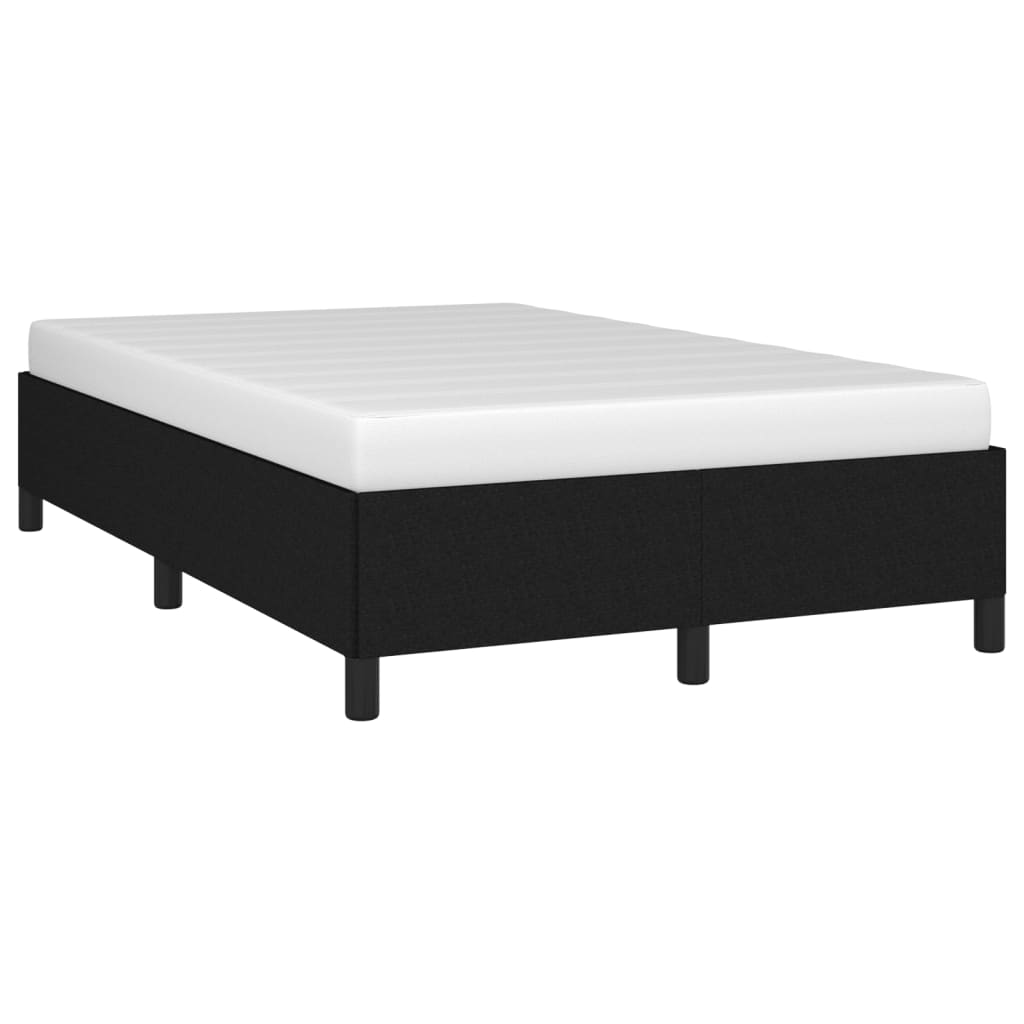 Cadre de lit sans matelas noir 120 x 190 cm en tissu - 4