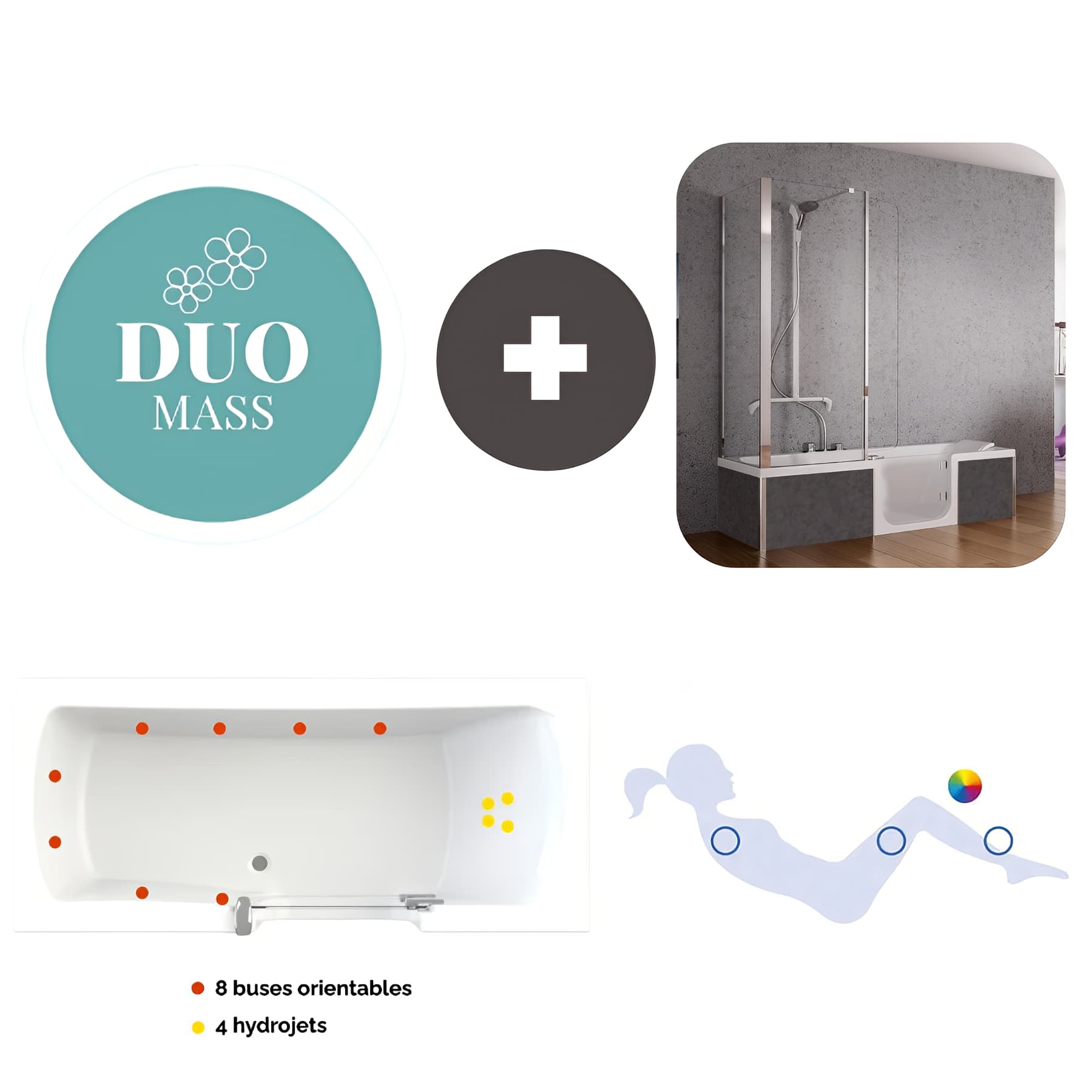 6 Parfums D'eau LIMA Pour Bain, Balnéo, Spa - 200ml Chacun, Senteur Citronnée, Ingrédients Naturels