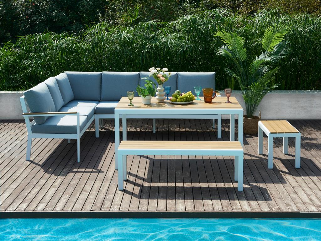 Table De Jardin Extensible Aluminium – 127 à 165 Cm De Long, Noir – Revêtement Poudre Résistant Intempéries | Table Rallongue Extérieure - 10
