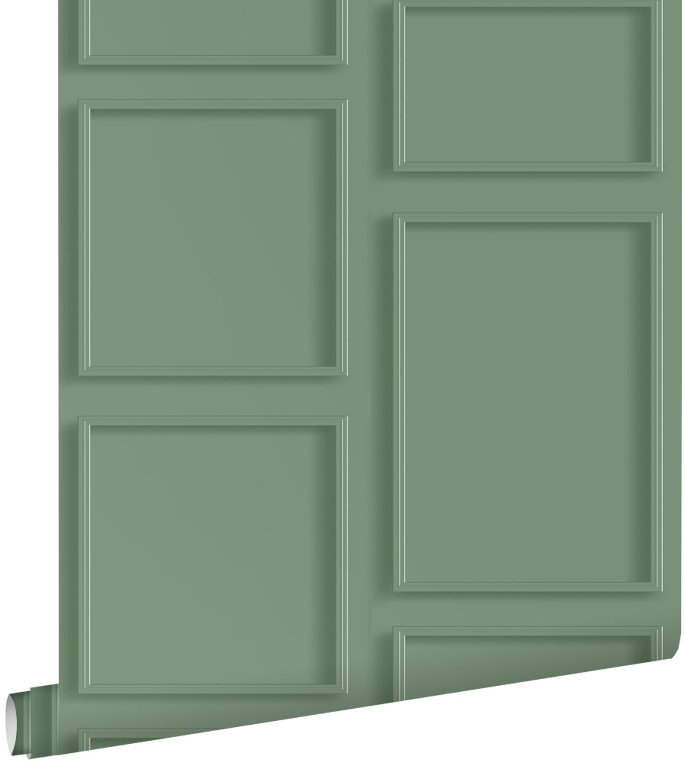 Tapeta panele ścienne szaro zielonym - 50 x 900 cm - ESTAHOME