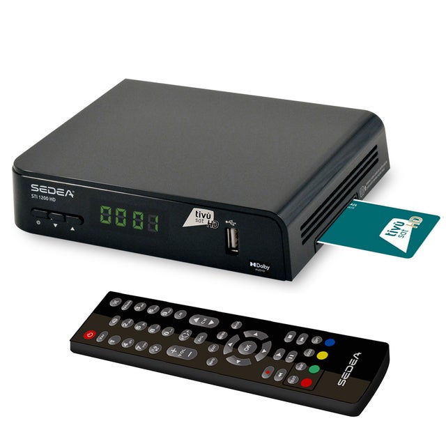 Récepteur Satellite tivusat Haute définition STI-1200HD avec carte smartcard TIVUSAT HD
