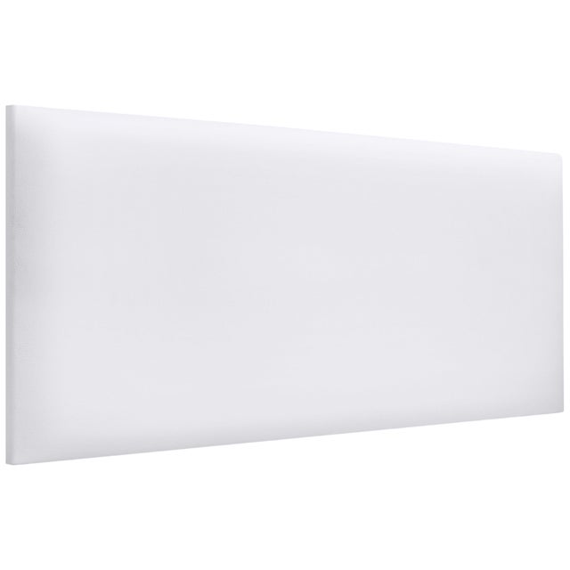 DHOME Cabecero de Polipiel Liso 90x50cm Camas 80/90 - Blanco