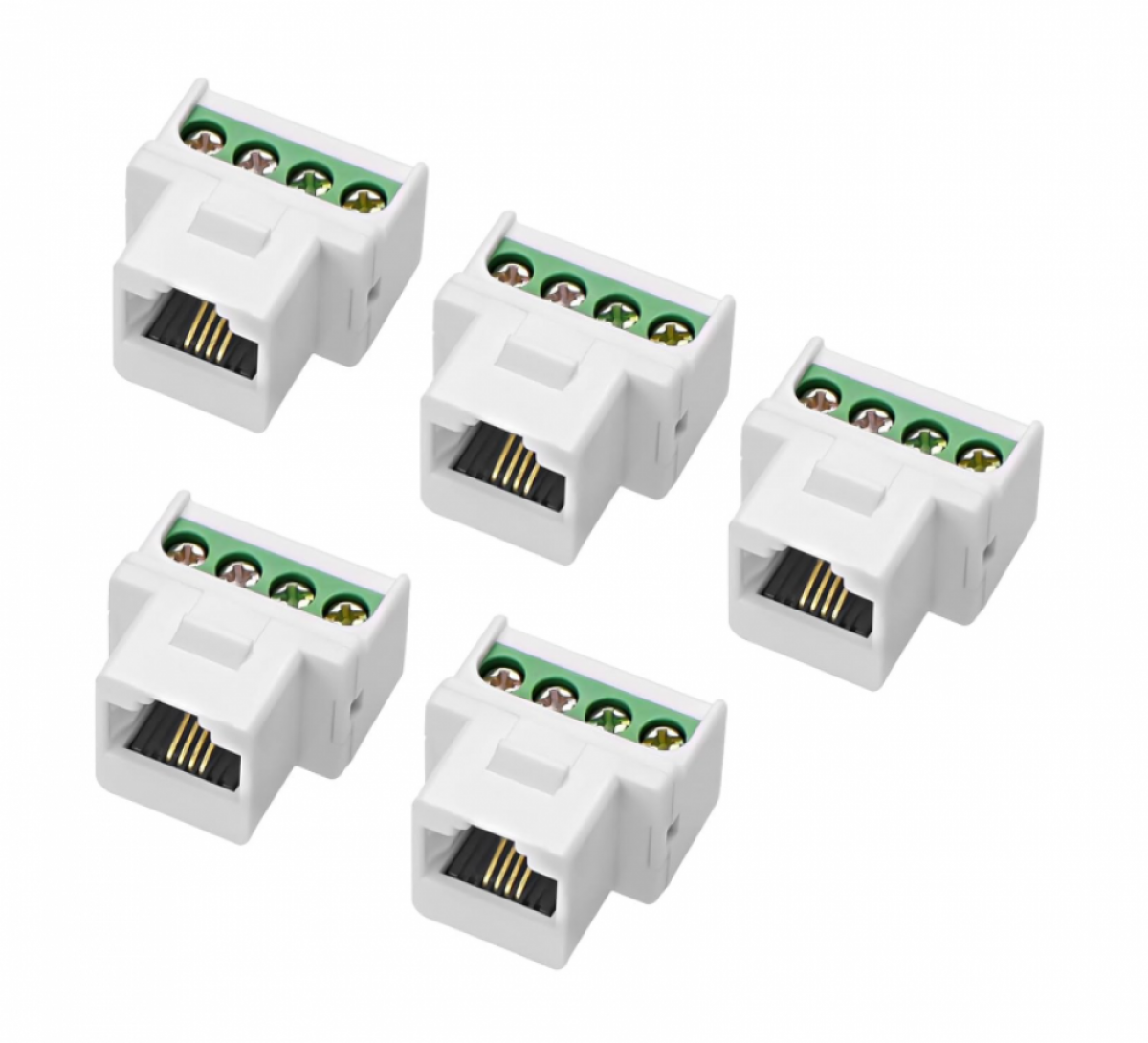 Module de téléphone RJ11 CAT3 Keystone - Femelle à vis à 4 broches ...