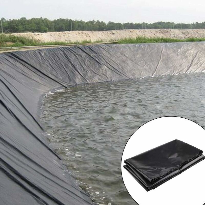 Bâche de bassin noire robuste 1.5 m x 2 m pour bassin à poissons et fontaine de jardin - 3