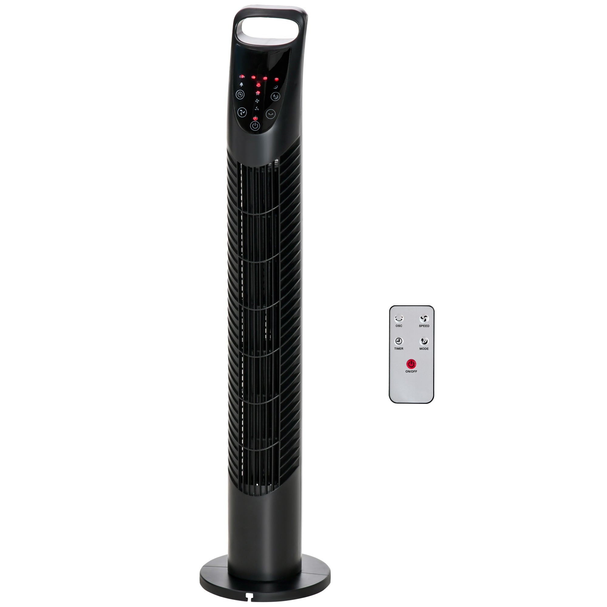 Ventilatore A Torre Con Telecomando - Oscillante, 3 Velocità, Timer E LED, Potente E Silenzioso