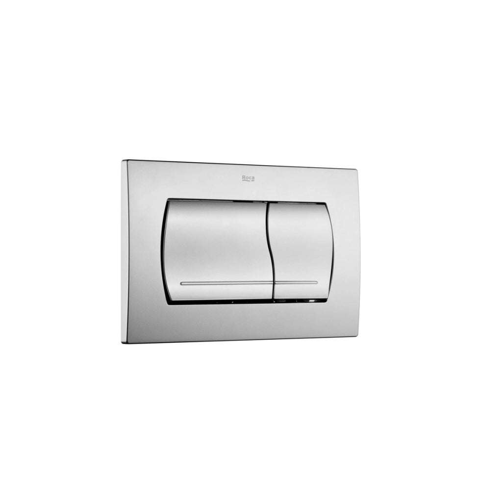 ROCA Active pack cisterna embutida e botão Cromado mate com sanita suspensa TORNADO ROUND de KP branco Tampa fina - 4