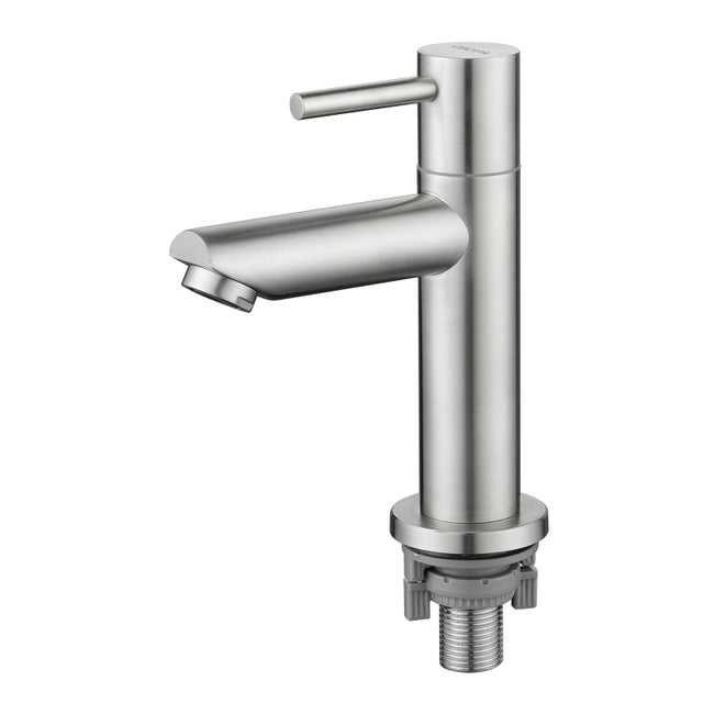 Cecipa max Robinet de lavabo Brossé eau froide robinet de salle de bain 152.3mm Robinet Eau Froide Uniquement,EU Modèle