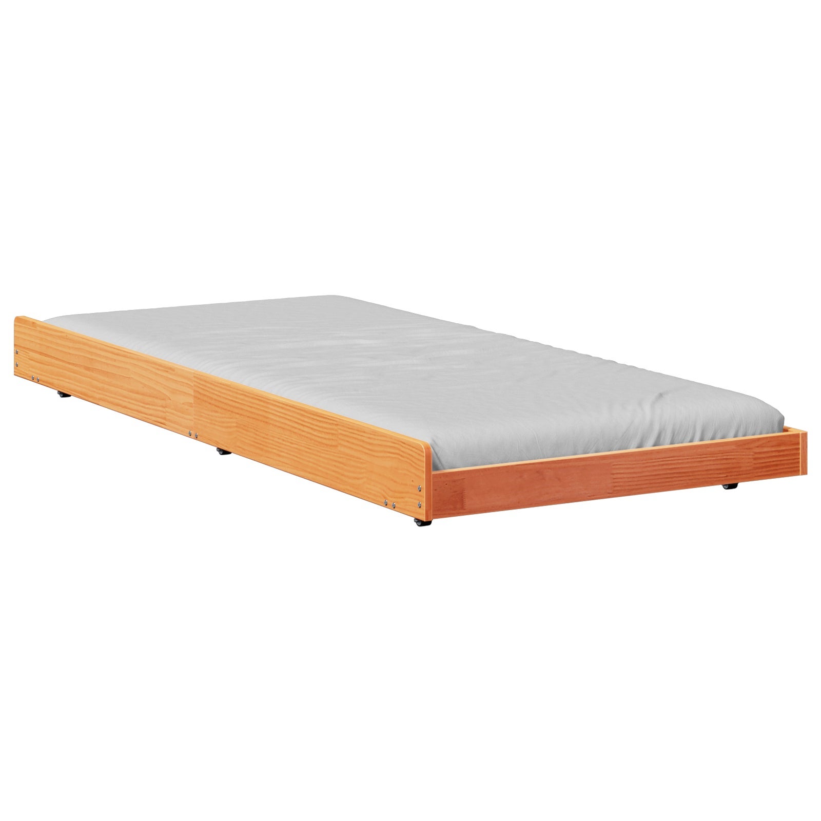 Ramka łóżka Woskowy Brąz 80 x 200 cm Lite drewno sosnowe vidaXL