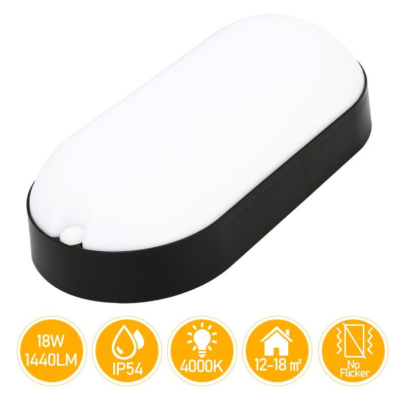 15W 8x Lampa do pomieszczeń mokrych Wodoodporna Lampa sufitowa IP54 Wodoodporna Lampa Garaż Piwnica