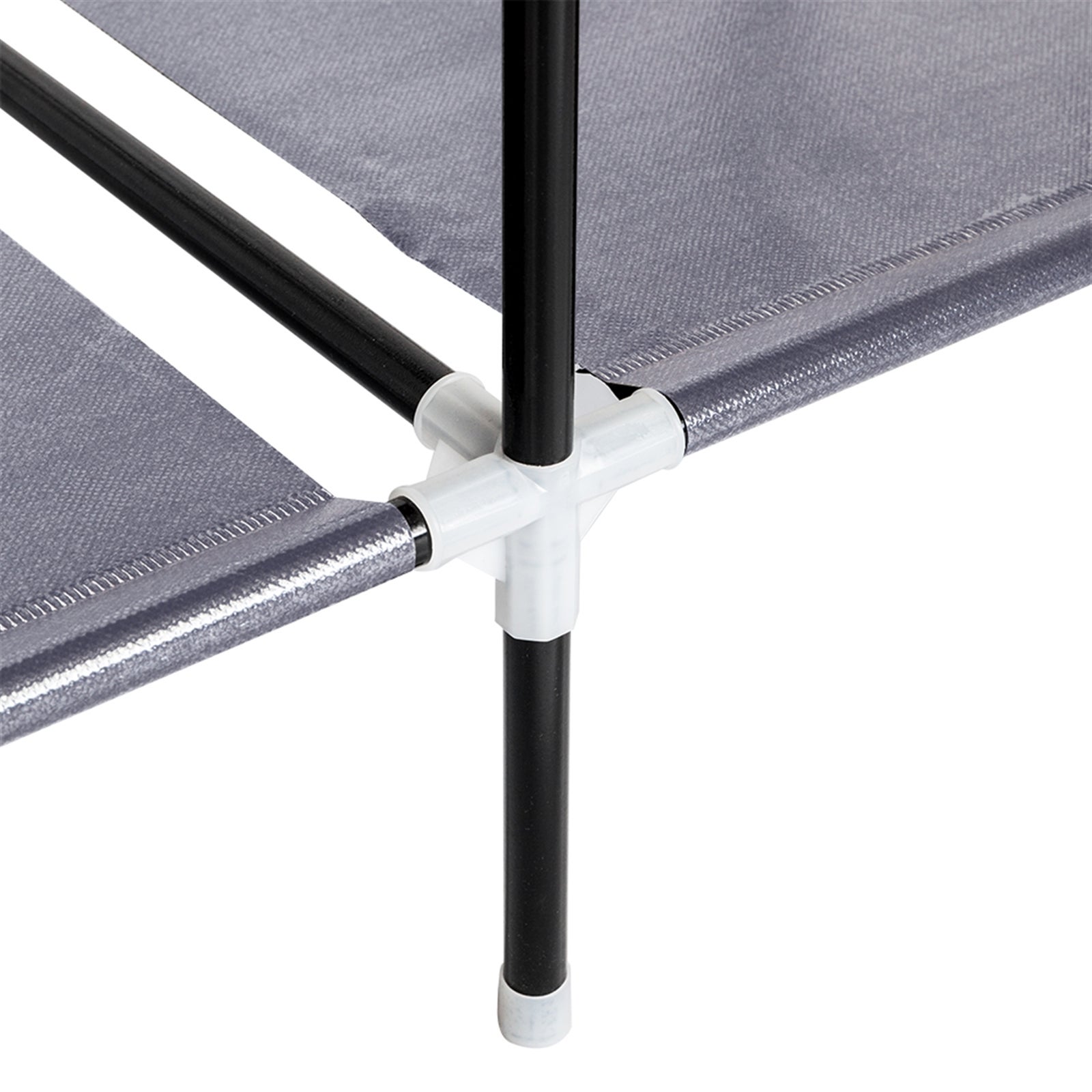 Organisateur de rangement pour armoire portable avec support suspendu en tissu non tissé, gris, 12 compartiments, 169,5 x 44 x 181,5 cm - 5