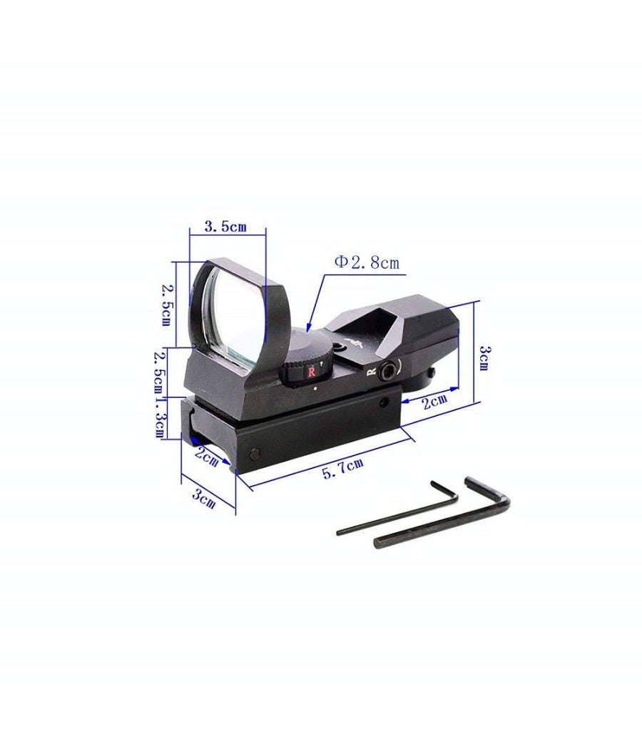 Trade Shop - Mirino Olografico Di Precisione Per Fucile Ottica Con Reticolo Rosso E Verde - - 4