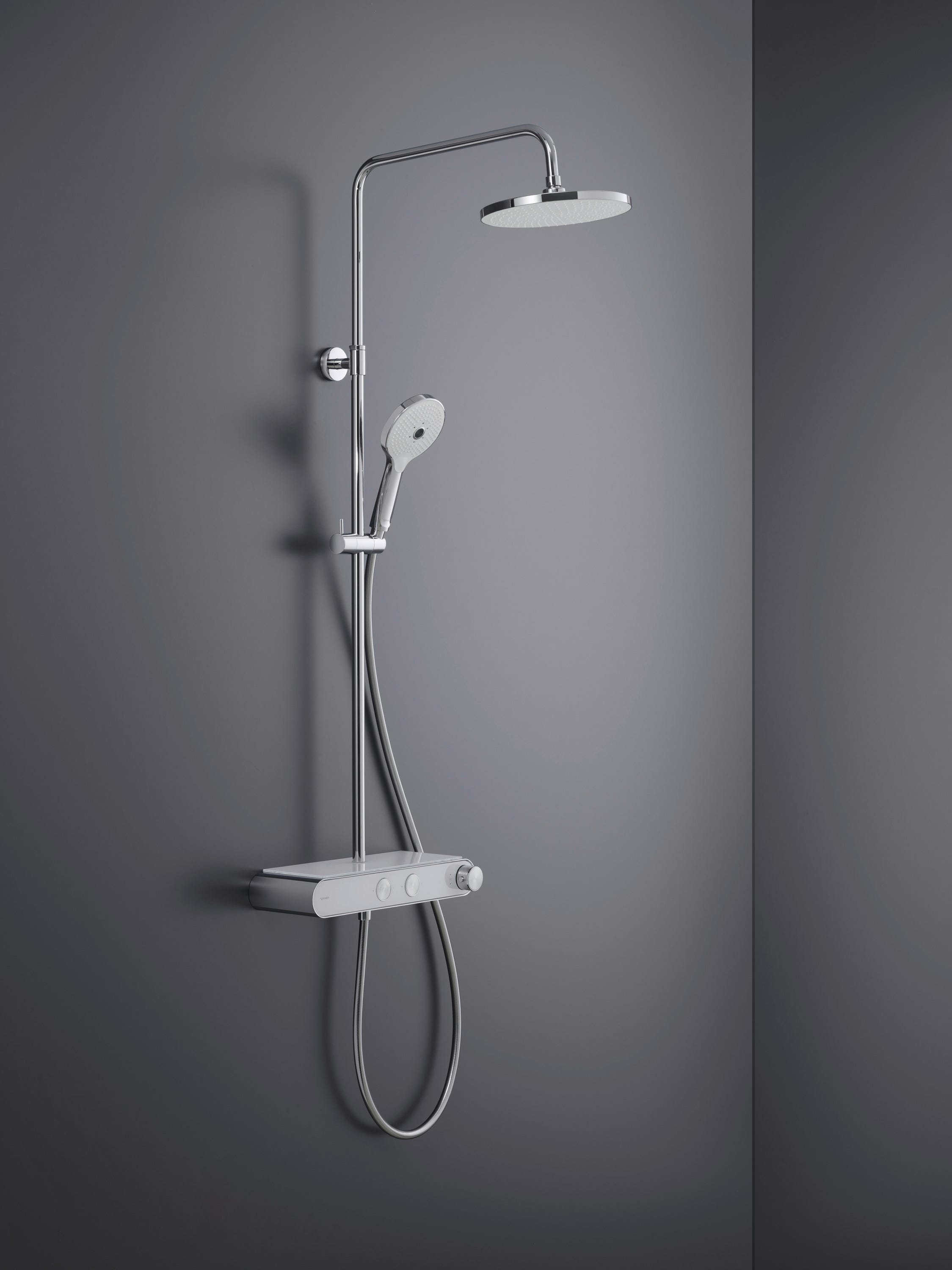 Colonne de douche murale thermostatique SEINA en chrome 150 cm | Leroy Colonne de douche murale thermostatique SEINA en chrome 150 cm | Leroy