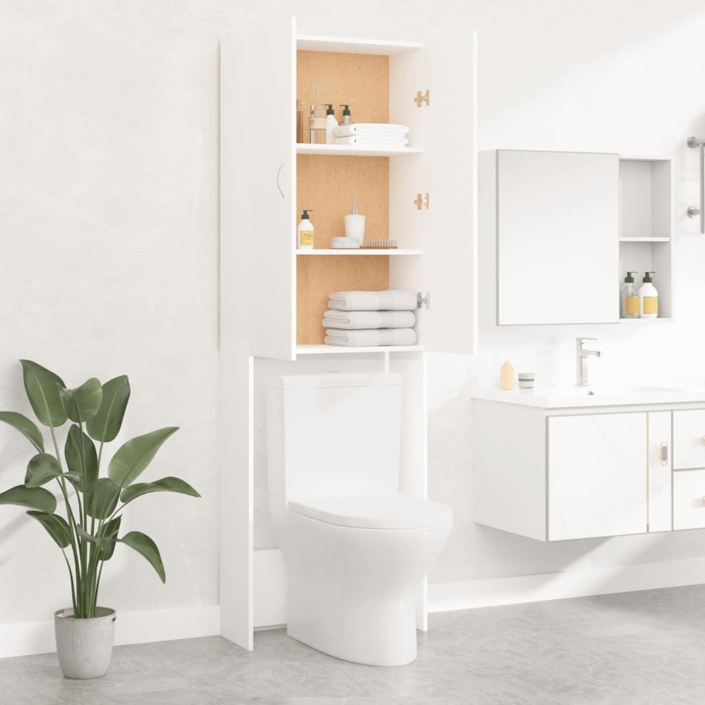 vidaXL Mobile per Lavatrice Bianco 64x25,5x190 cm - 7