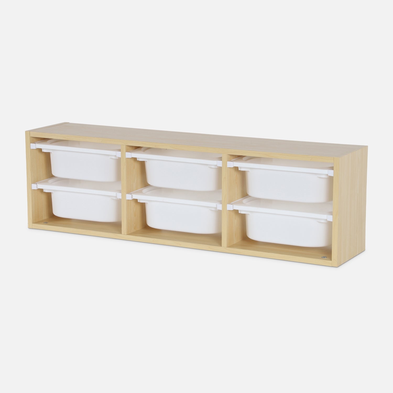 Contenitore per bambini, 6 contenitori, Marrone naturale - 8