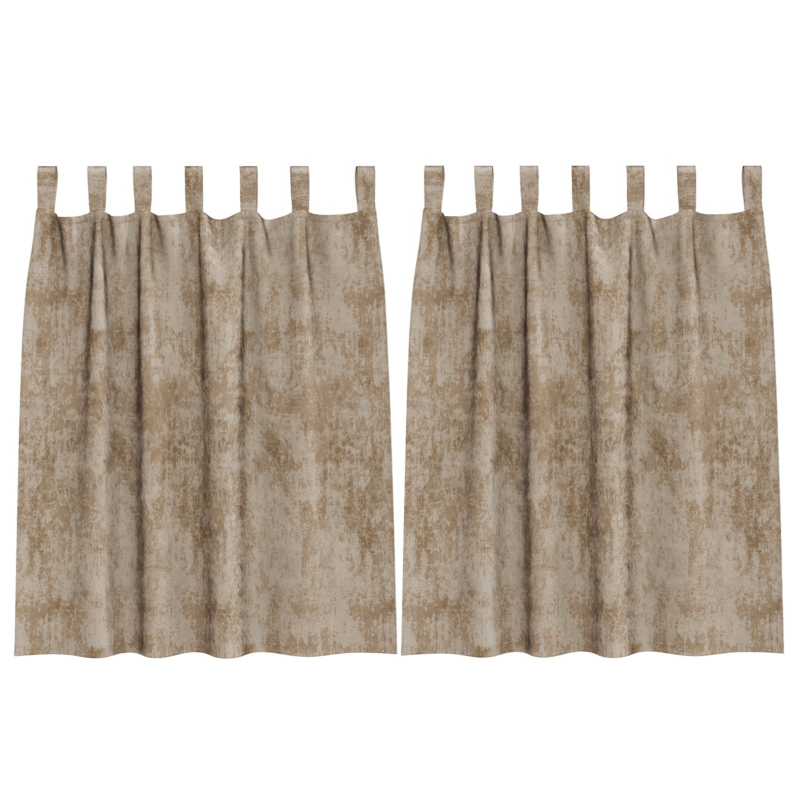 Zasłony z weluru 2 pcs szampański 140 x 140 cm Aksamit vidaXL