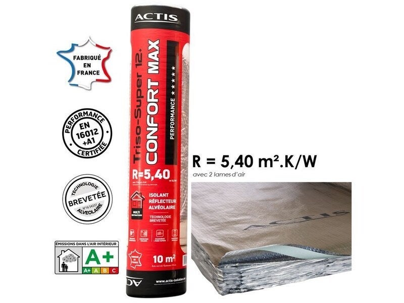 CONFORT MAX Triso-Super 12+ Isolamento riflettente a nido d'ape ACTIS ...