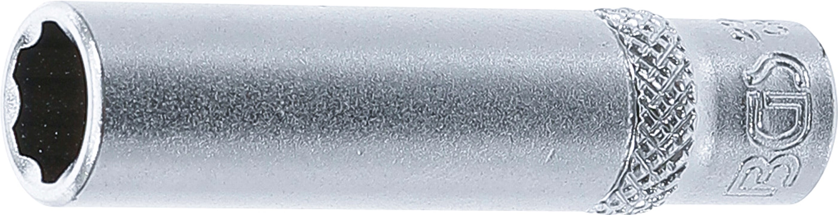 BGS nasadka Super Lock długa do kluczy nasadowych, napęd kwadratowy wewnętrzny 6,3 mm (1/4") SW 8 mm - 2968
