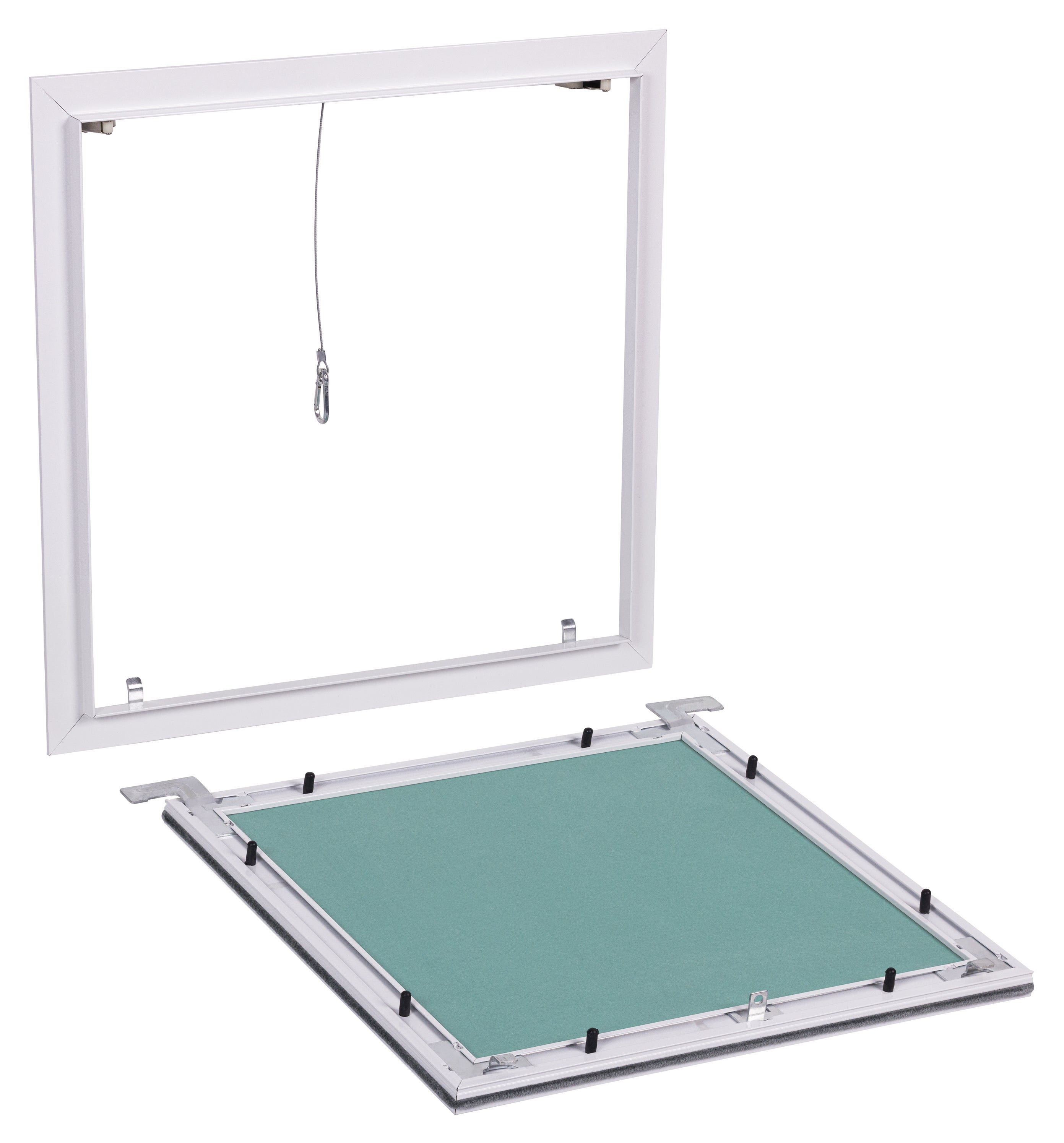 Trappe de visite hydrofuge à carreler 400x400 mm en aluminium, avec système d'ouverture/fermeture par simple pression NOYON & THIEBAULT - 6