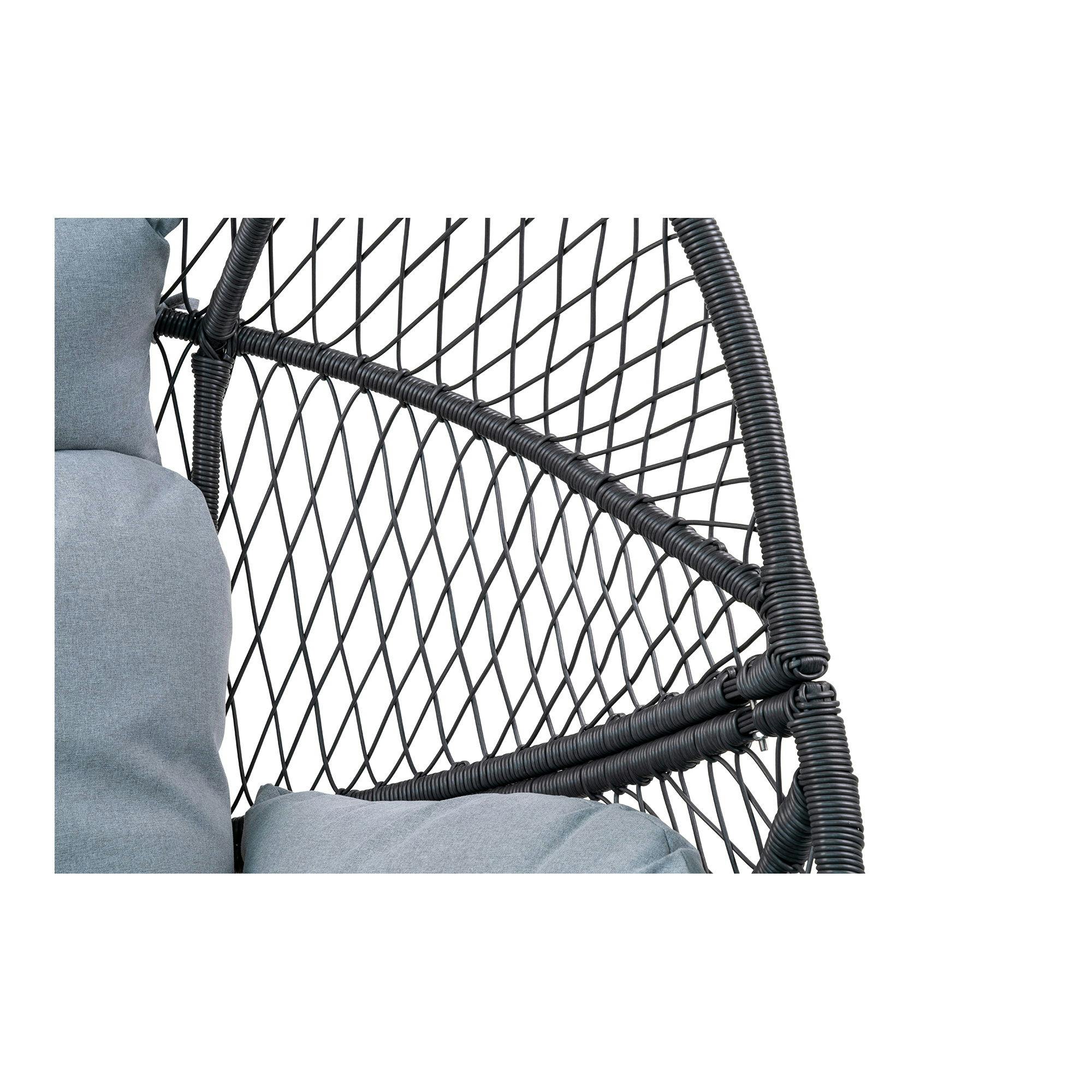 Fauteuil œuf sur pieds finition noire SOUTH BEACH - 3