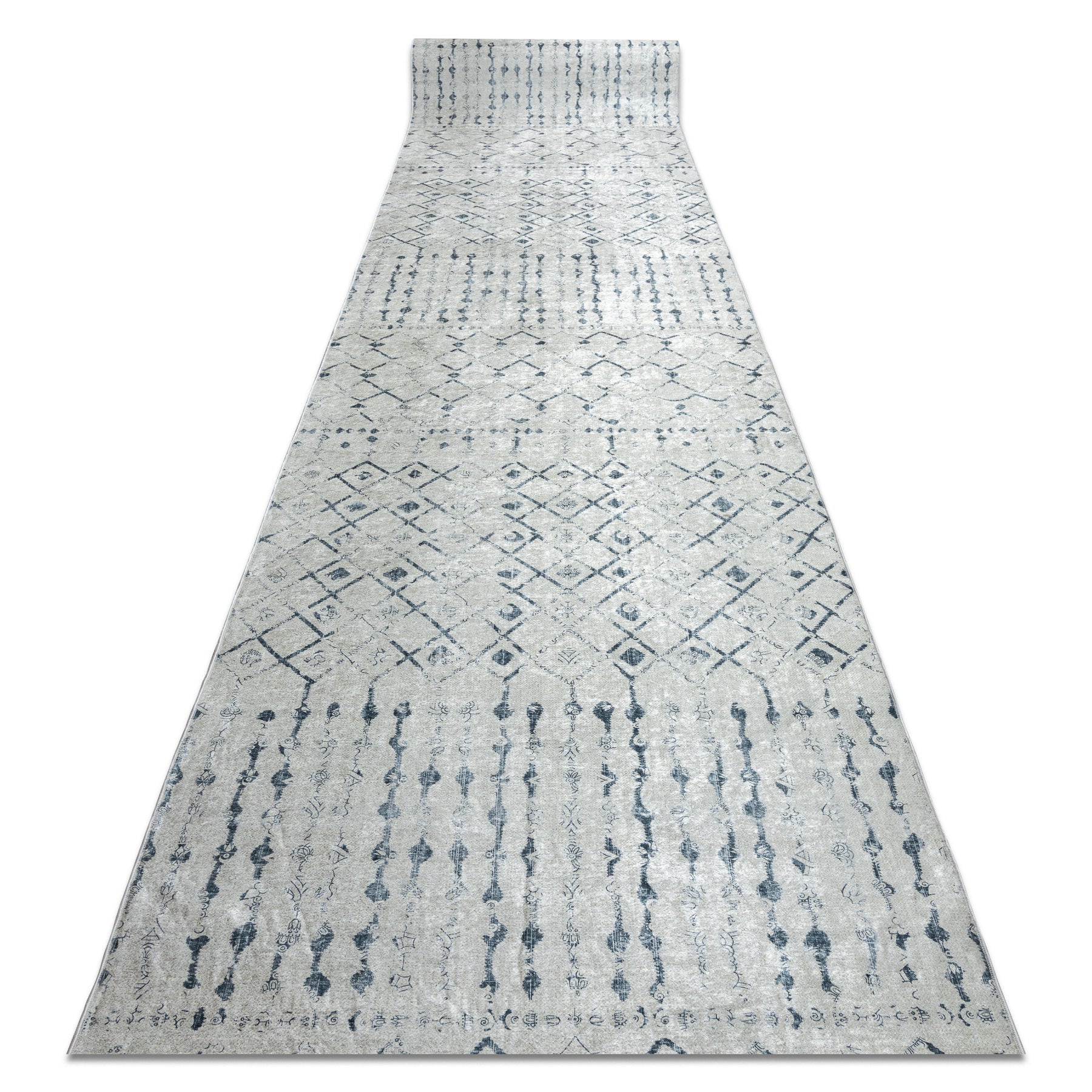 CHODNIK podgumowany DO PRANIA LOTUS OASIS 43570 Boho beż 80cm 80x510 cm