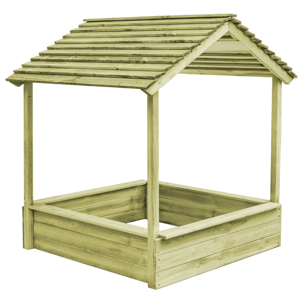 Casetta da esterno con sabbiera 128x120x145 cm Pino | Leroy Merlin