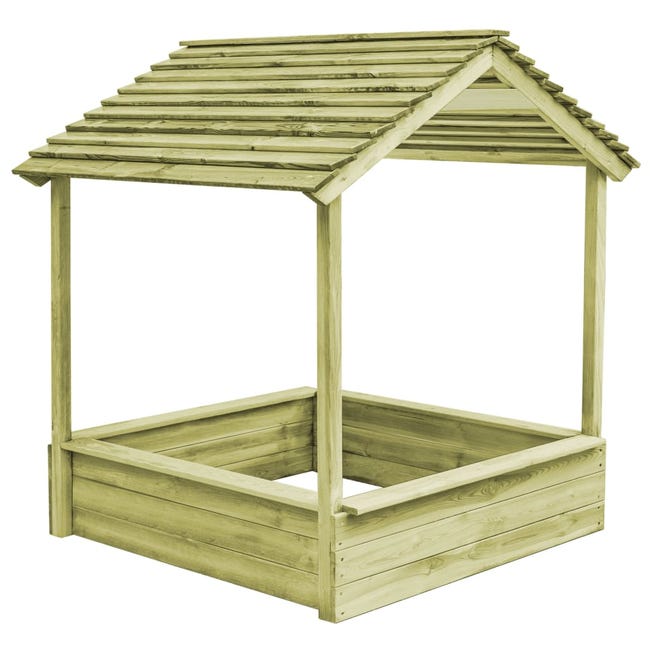 Casetta da esterno con sabbiera 128x120x145 cm Pino | Leroy Merlin Casetta da esterno con sabbiera 128x120x145 cm Pino | Leroy Merlin