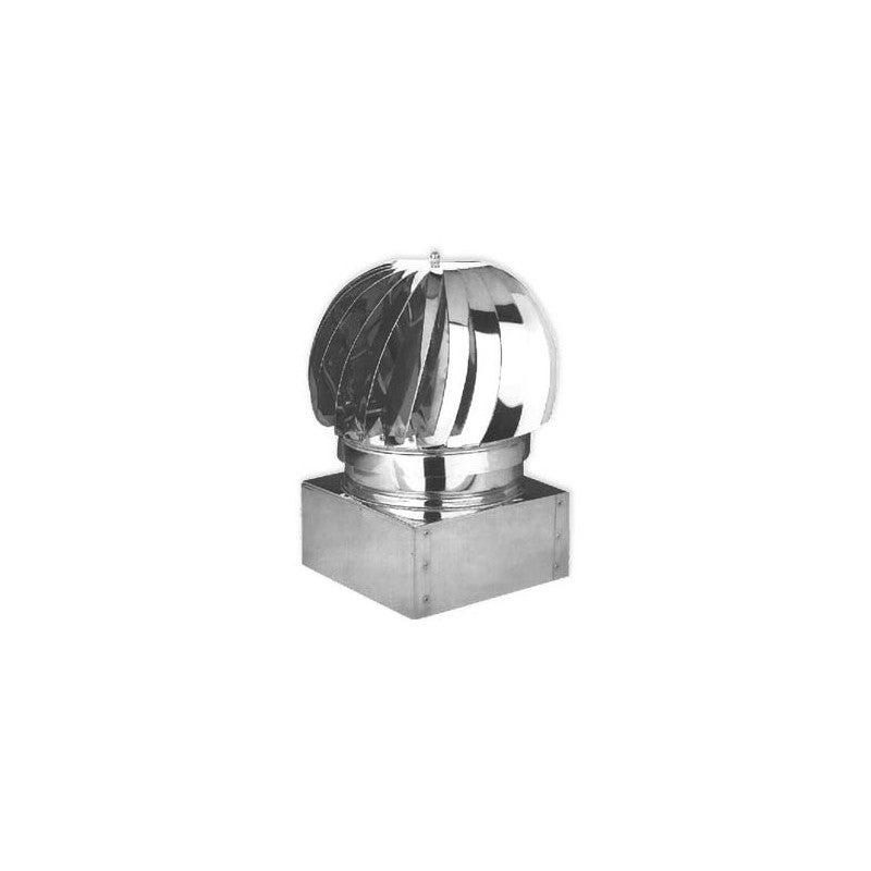 COMIGNOLO EOLICO GIREVOLE FUMAIOLO ZINCATO PER CANNA FUMARIA BASE TONDA D 250 F 91176753