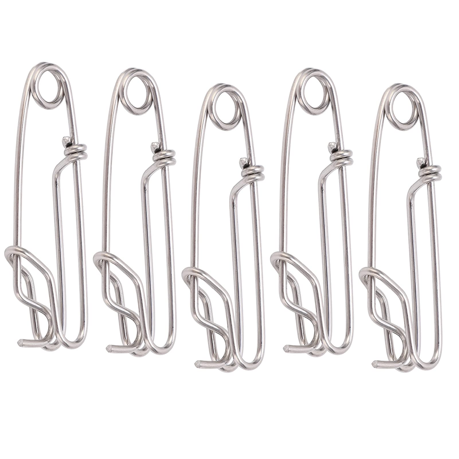 100 pièces connecteur de pêche roulant solide connecteurs métalliques